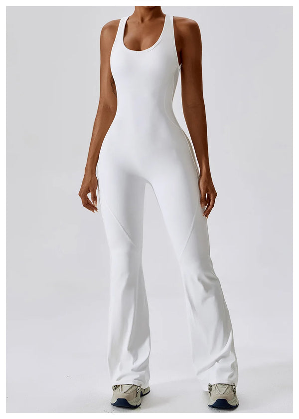 Open-Back Flare Jumpsuit