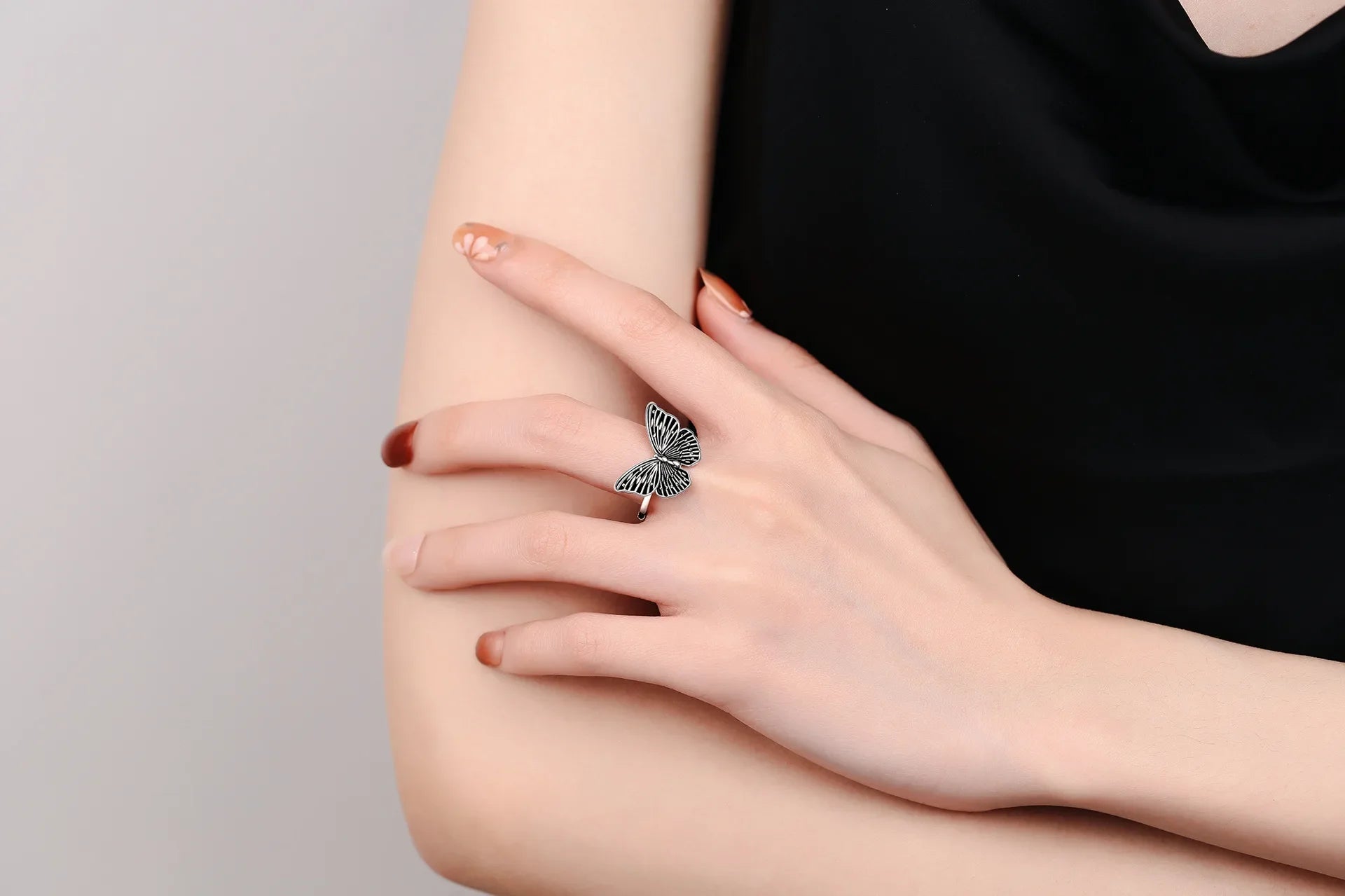 Vintage Butterfly Statement Ring