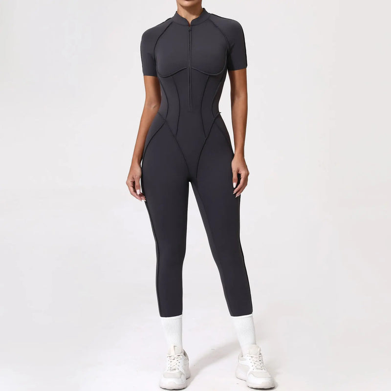Sleek Zip-Front Jumpsuit
