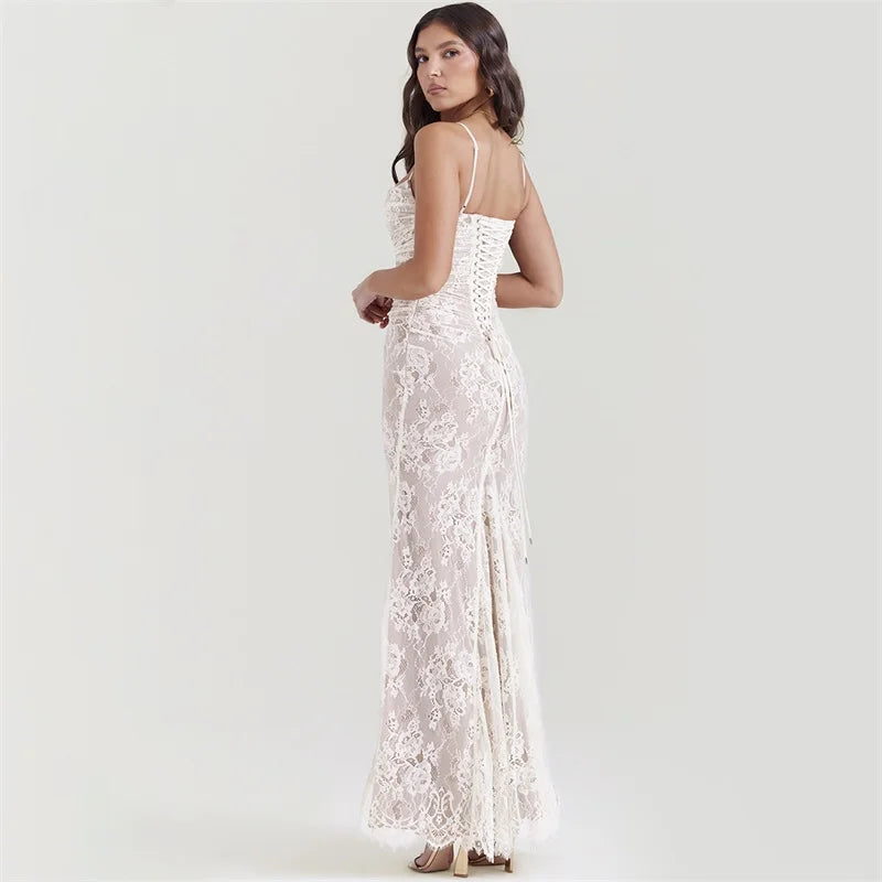 Long Sleeve Lace Maxi Dress