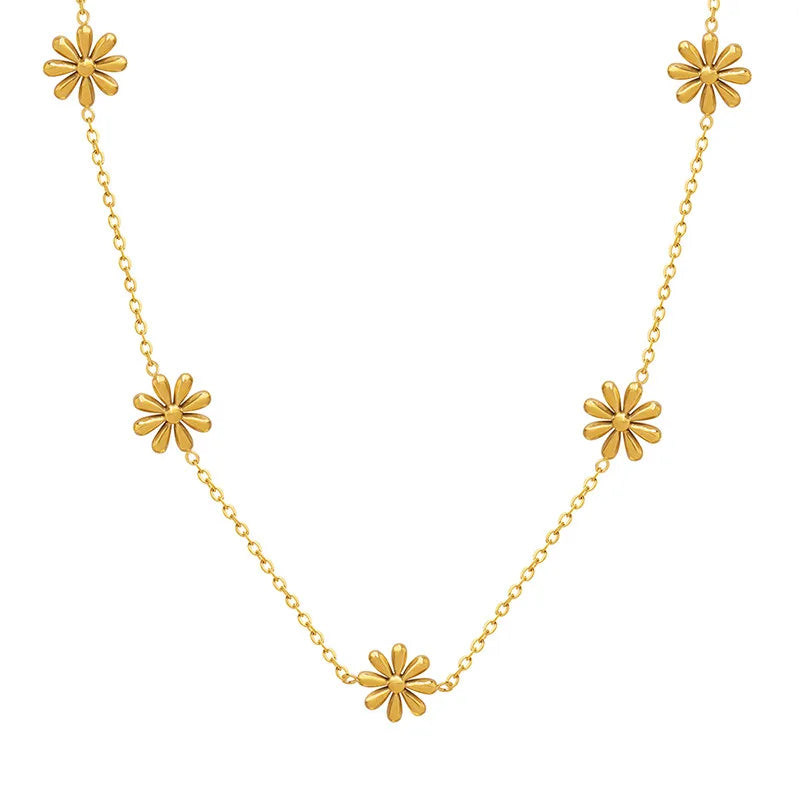 Dainty Daisy Pendant Necklace