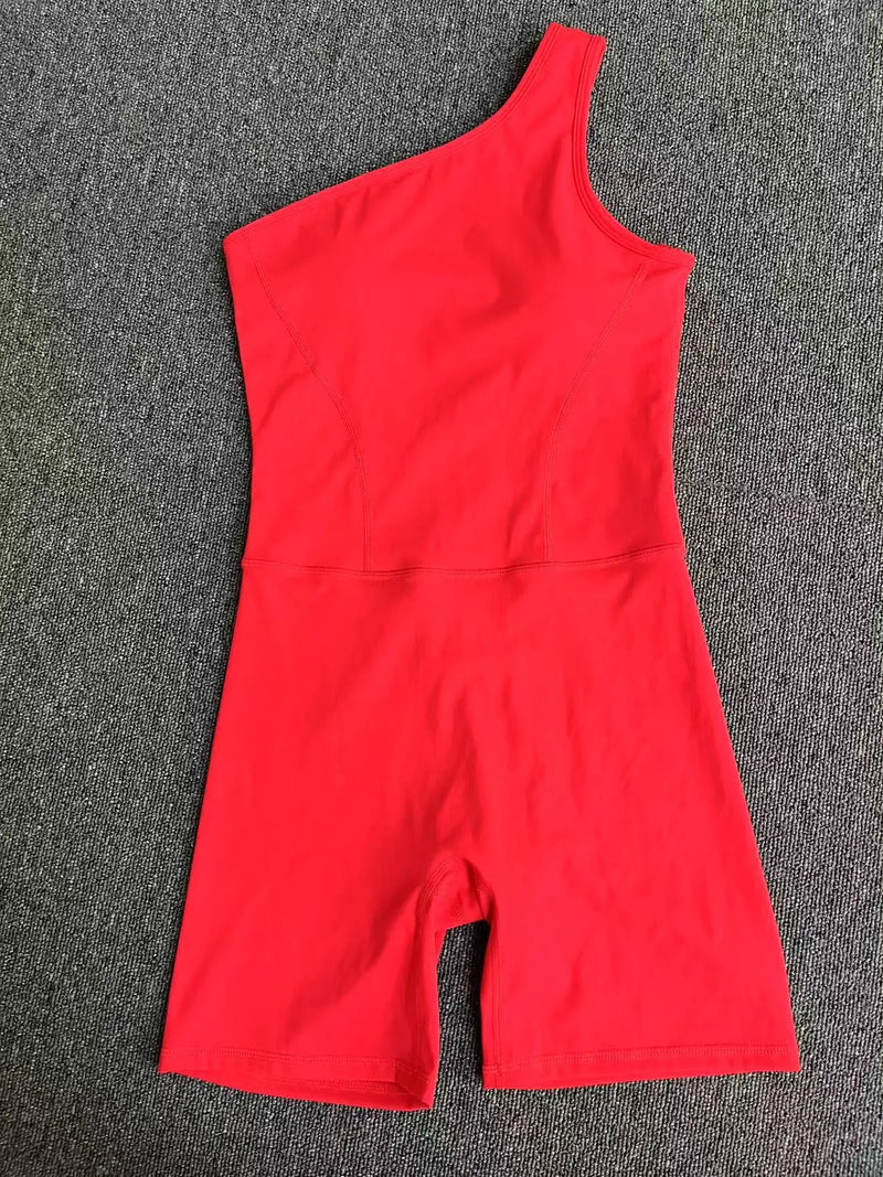 One-Shoulder Active Romper