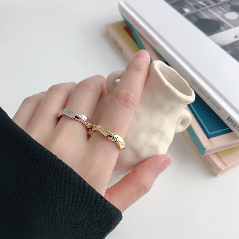 Molten Twist Adjustable Ring