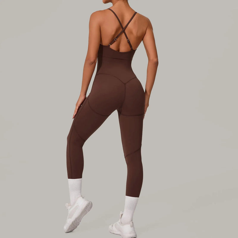 Strappy Body Sculpt Jumpsuit