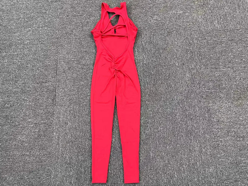 Strappy Back Active Jumpsuit