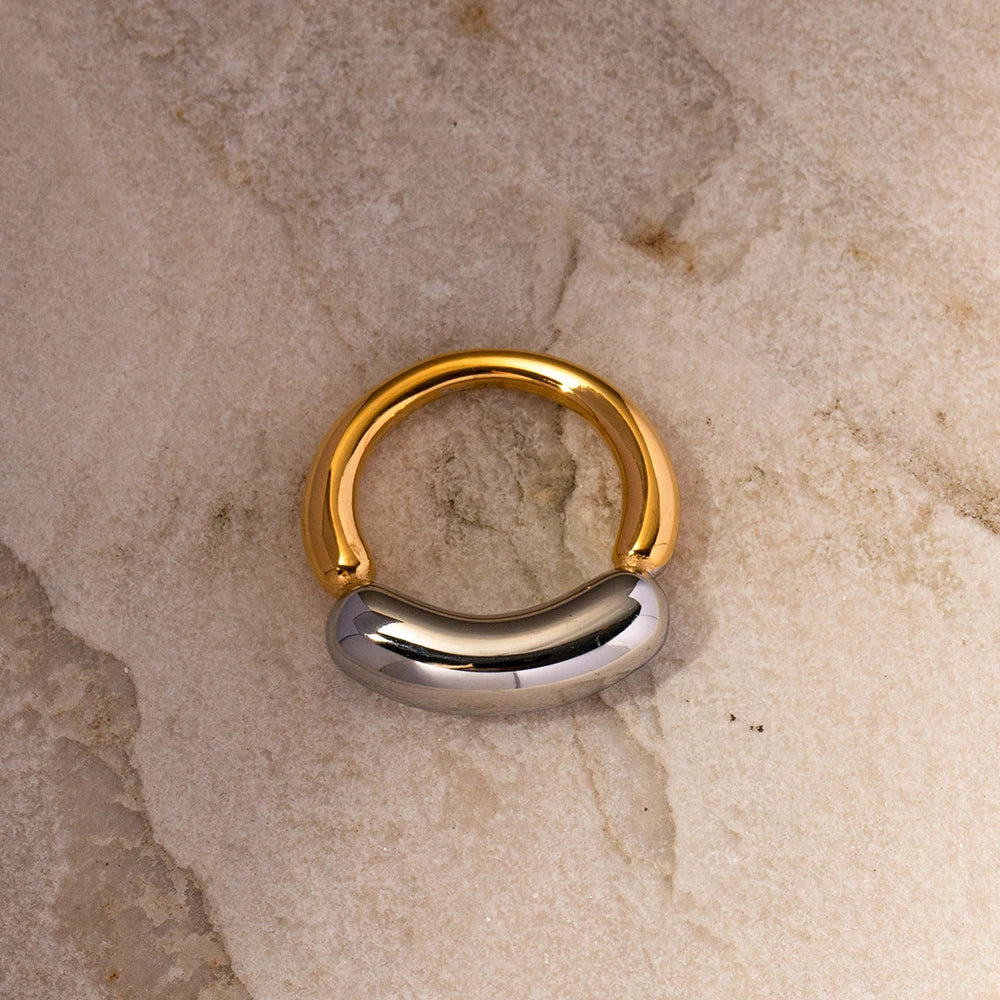 Two-Tone Statement Ring