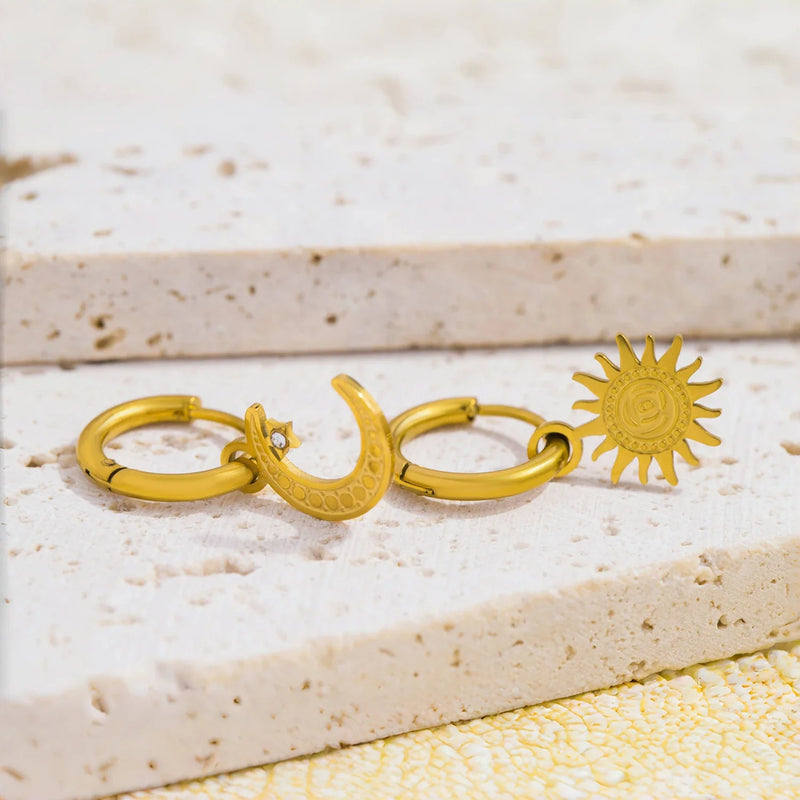 Sun Moon Earrings
