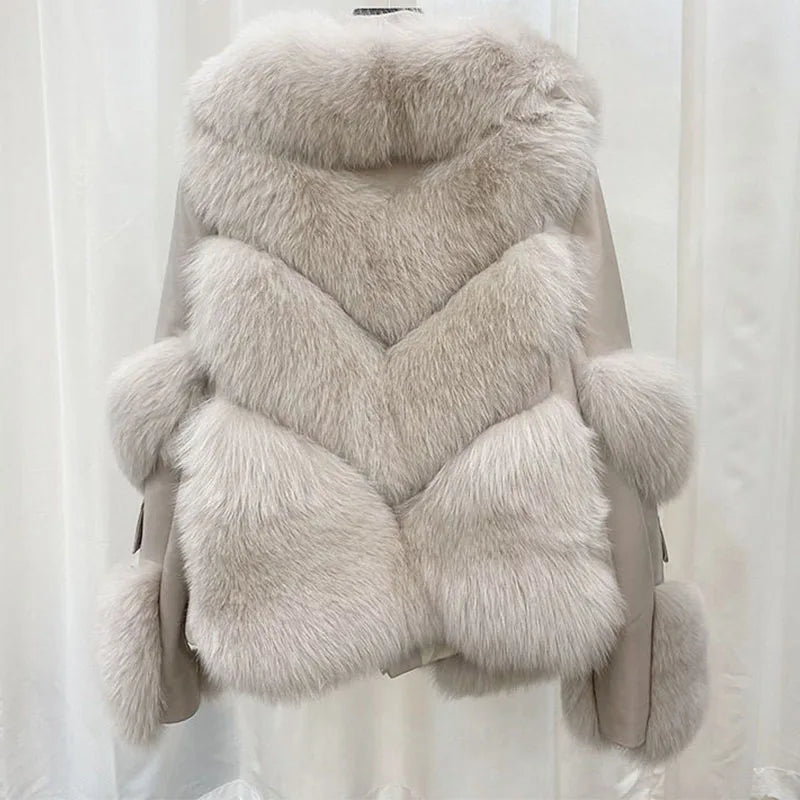 Luxe Flare Fur Jacket