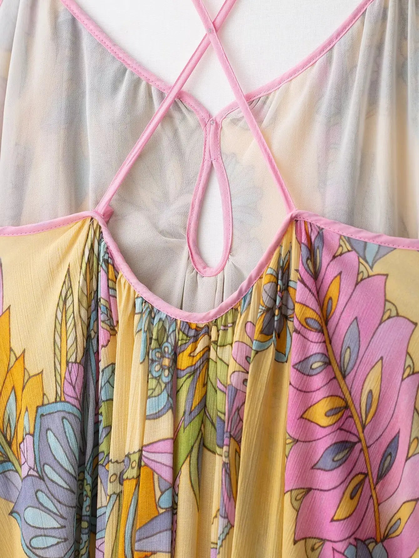 Yellow Floral Maxi Dress