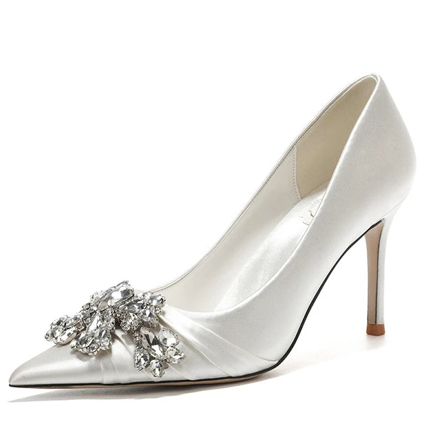 Rhinestone Embellished Stiletto Heels