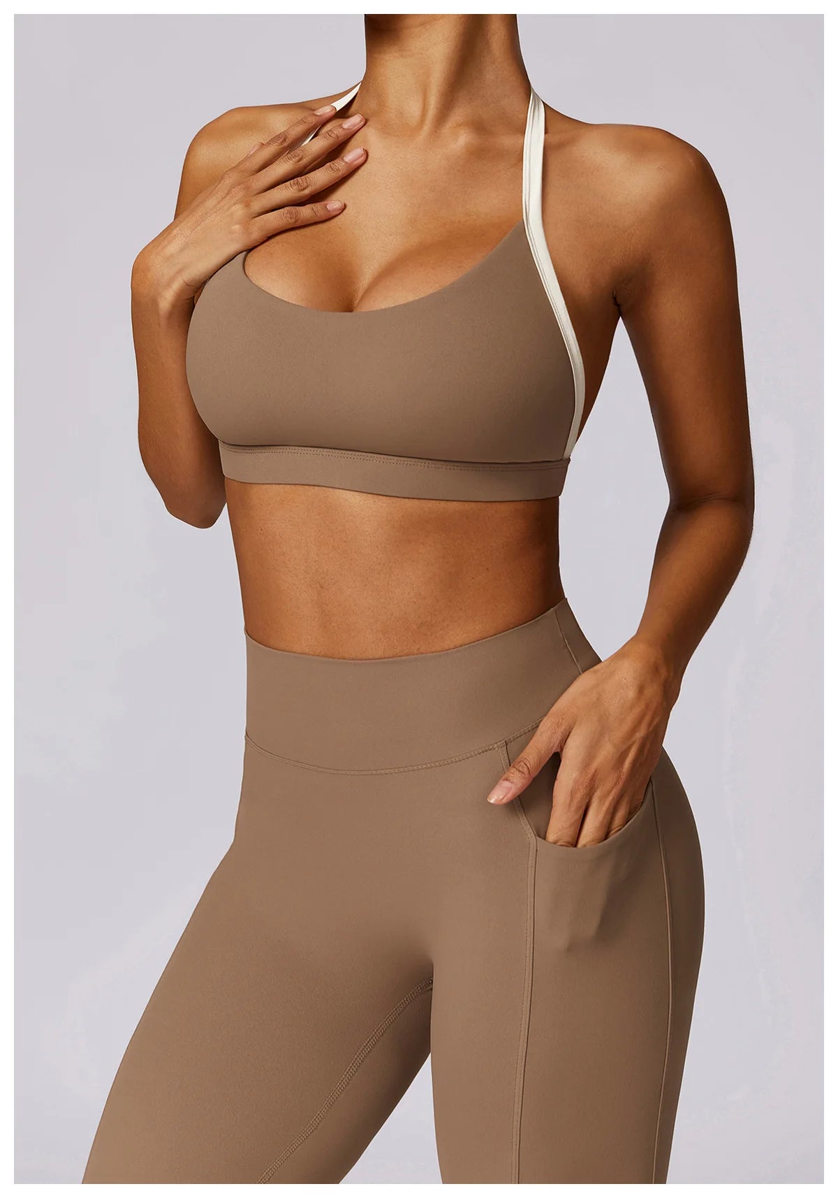 Square Neck Long Sleeve Leggings Set