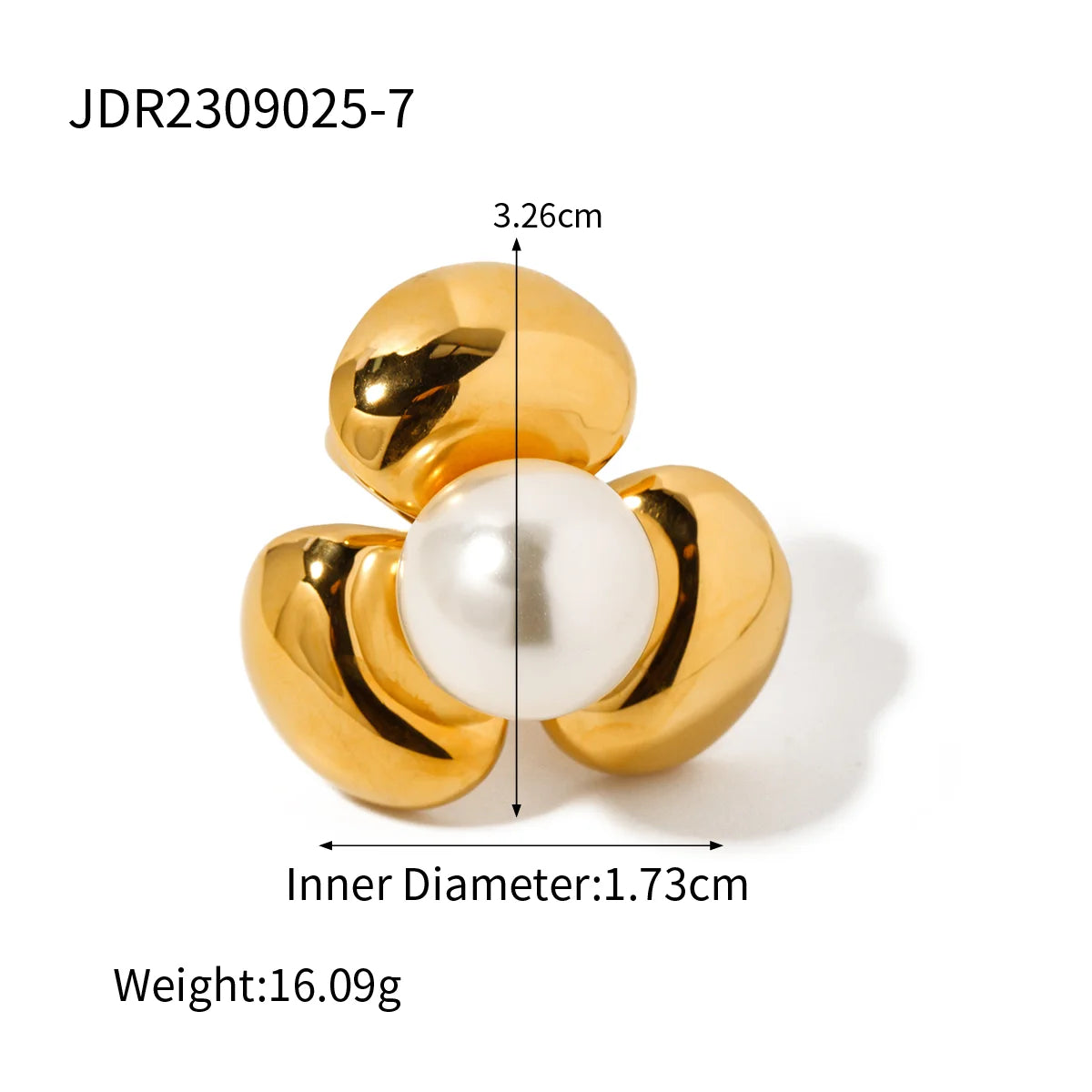 Pearl Bloom Flower Statement Ring