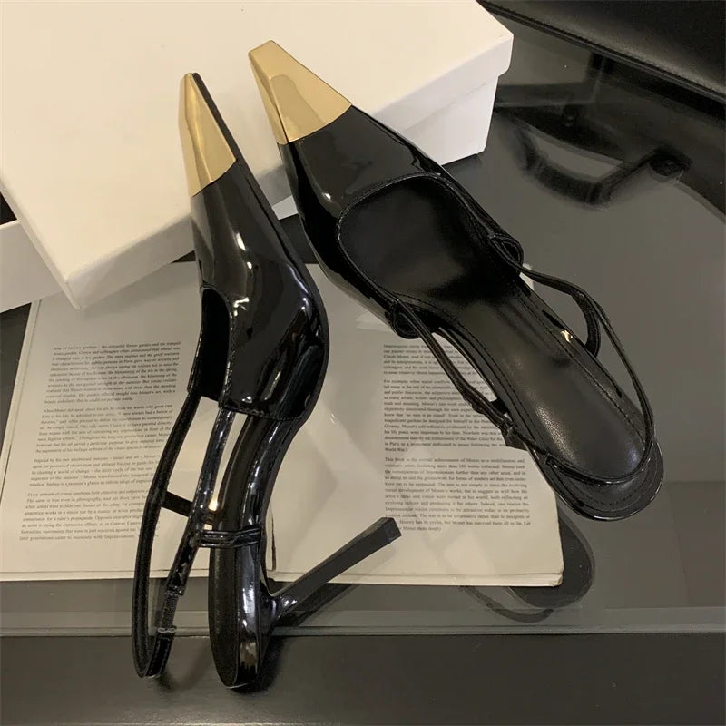 Gilded Edge Slingbacks