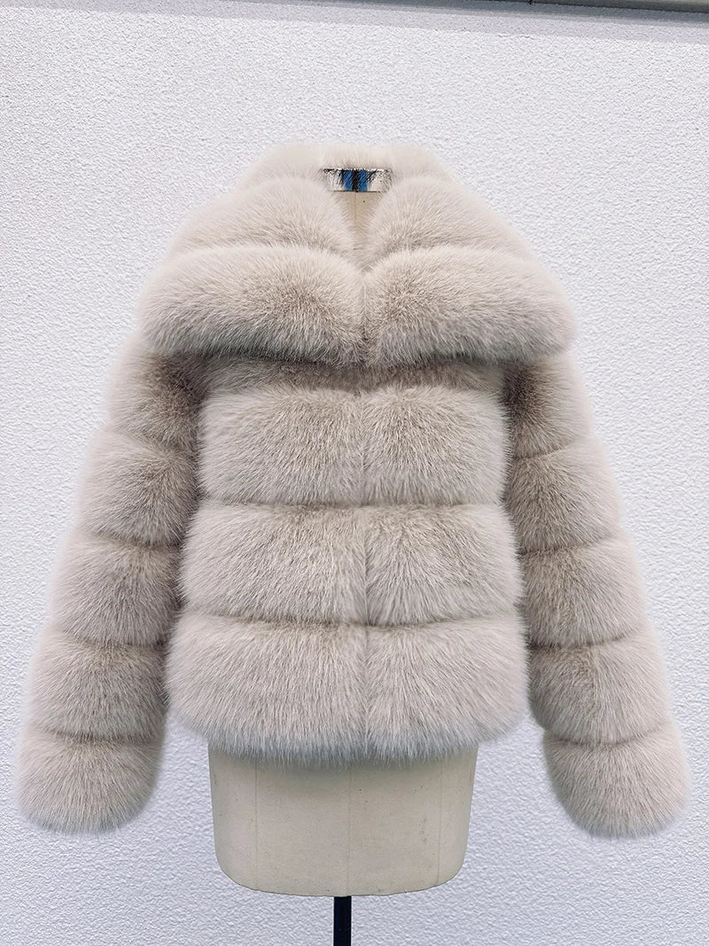 Luxe Tiered Fur Jacket