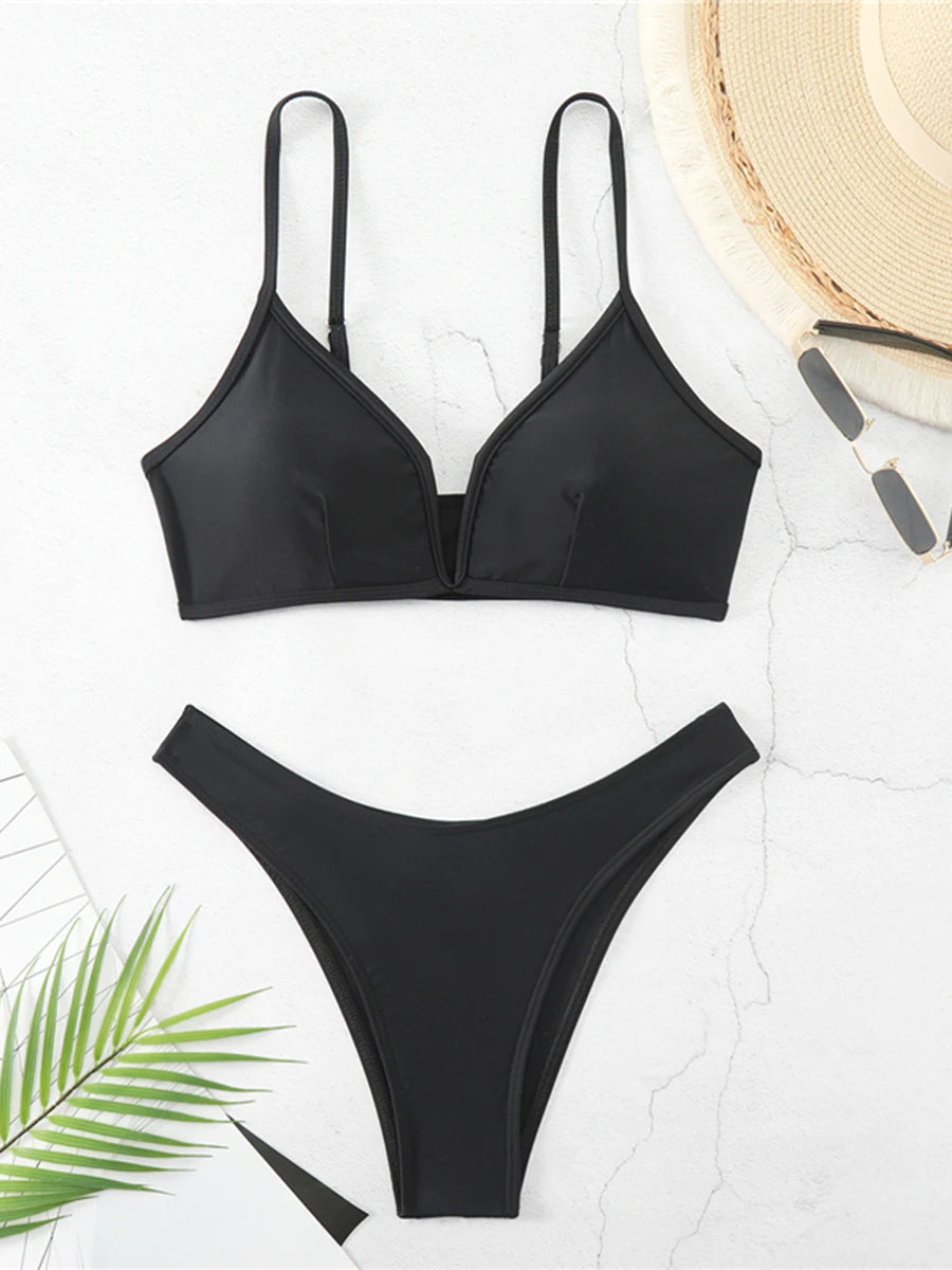 Minimalist Triangle Bikini Set