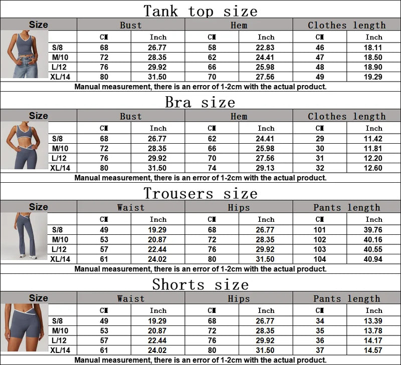 Crossover Flared Leggings Set