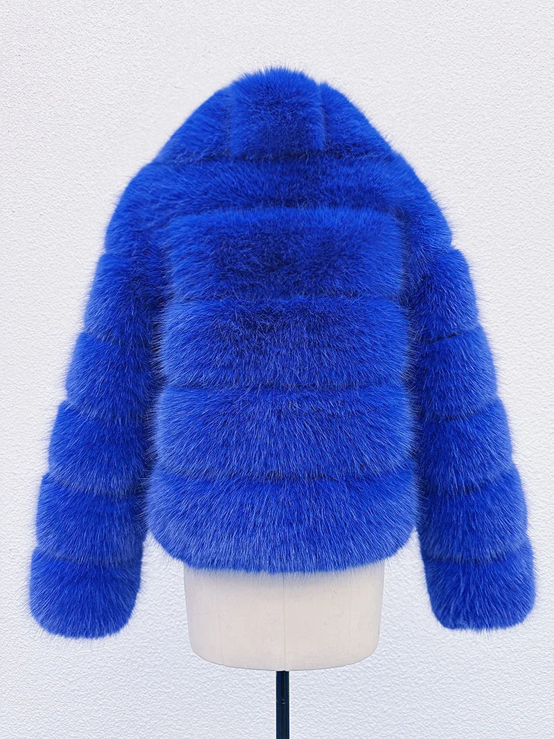 Luxe Tiered Fur Jacket