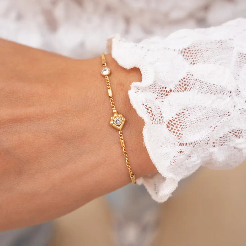 Dainty Charm Chain Bracelet Set