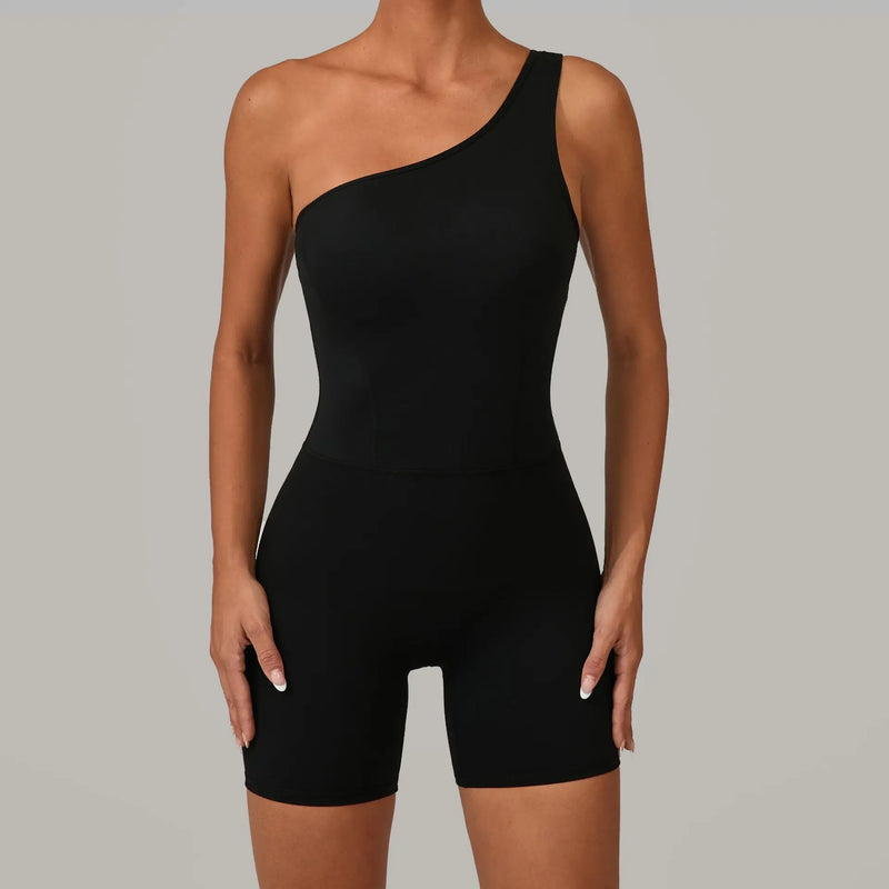 One-Shoulder Active Romper