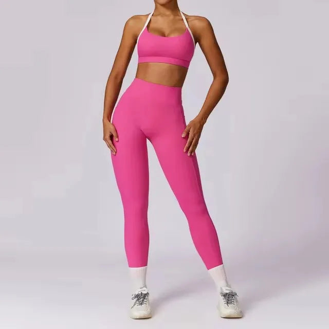 Square Neck Long Sleeve Leggings Set