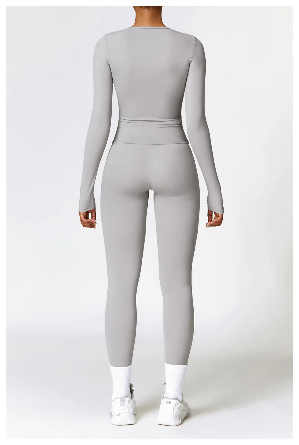 Thumbhole Long Sleeve Leggings Set