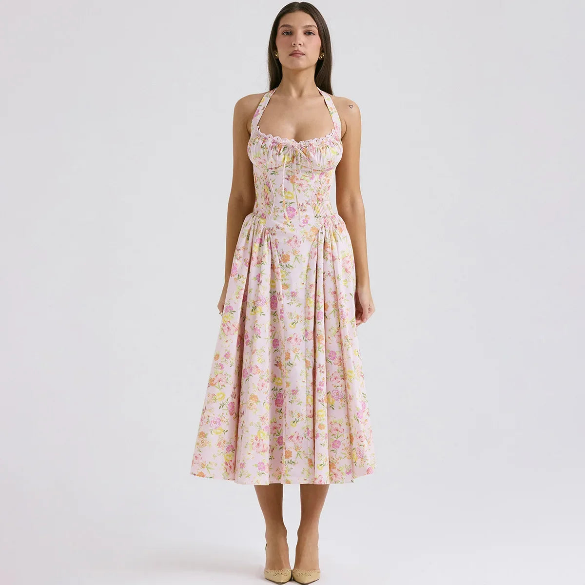Valencia Halter Midi Dress