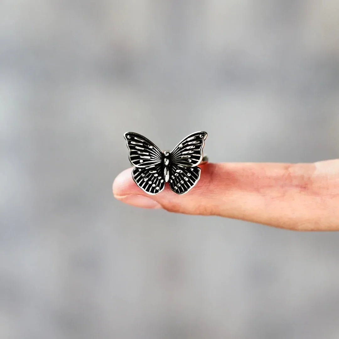 Vintage Butterfly Statement Ring