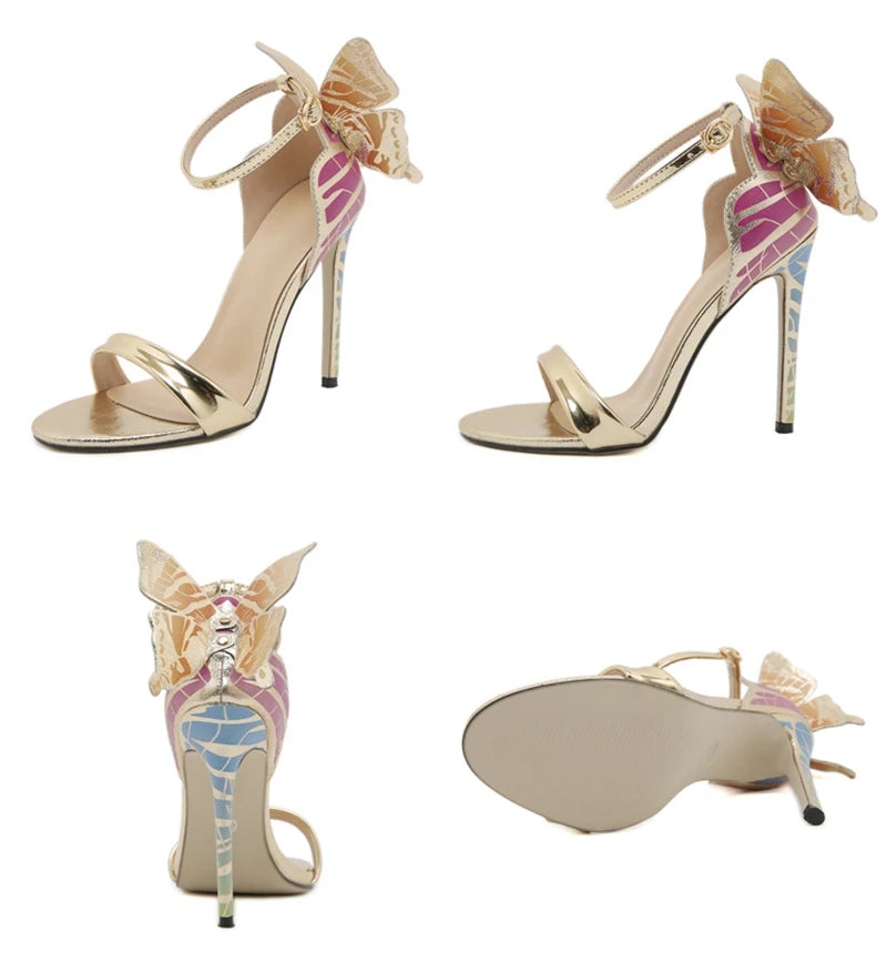 Butterfly Charm Stiletto Heels
