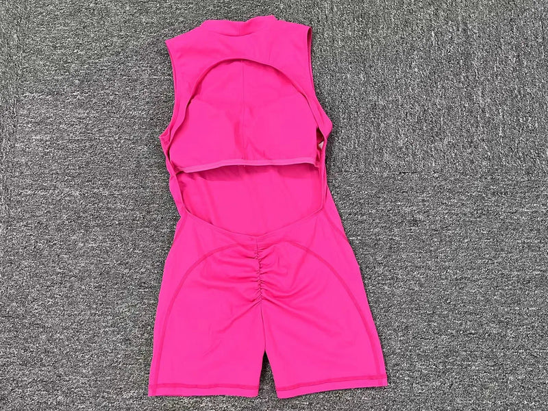 Blue Sleeveless Jumpsuit