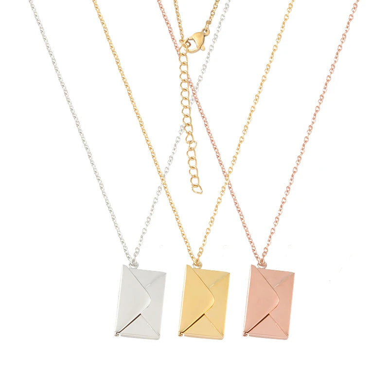 Love Letter Envelope Pendant Necklace