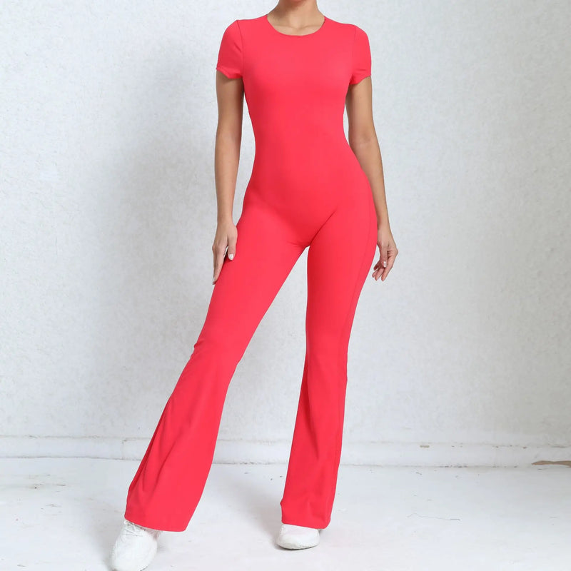 Flared Workout Jumpsuit