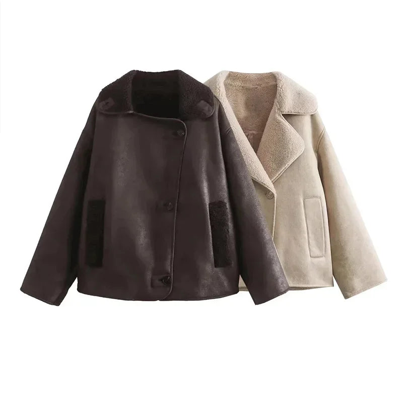 Oversized Faux Shearling Jacket