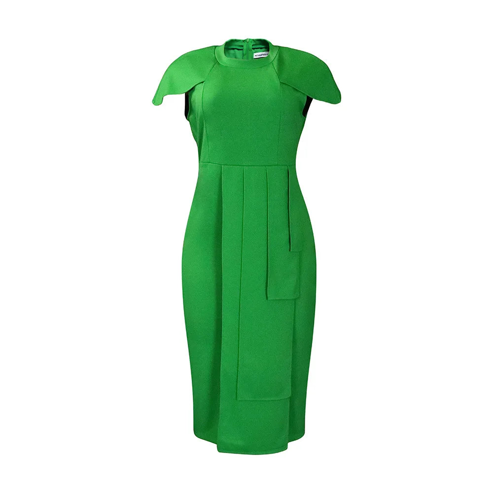 Chic Black Midi Pencil Dress
