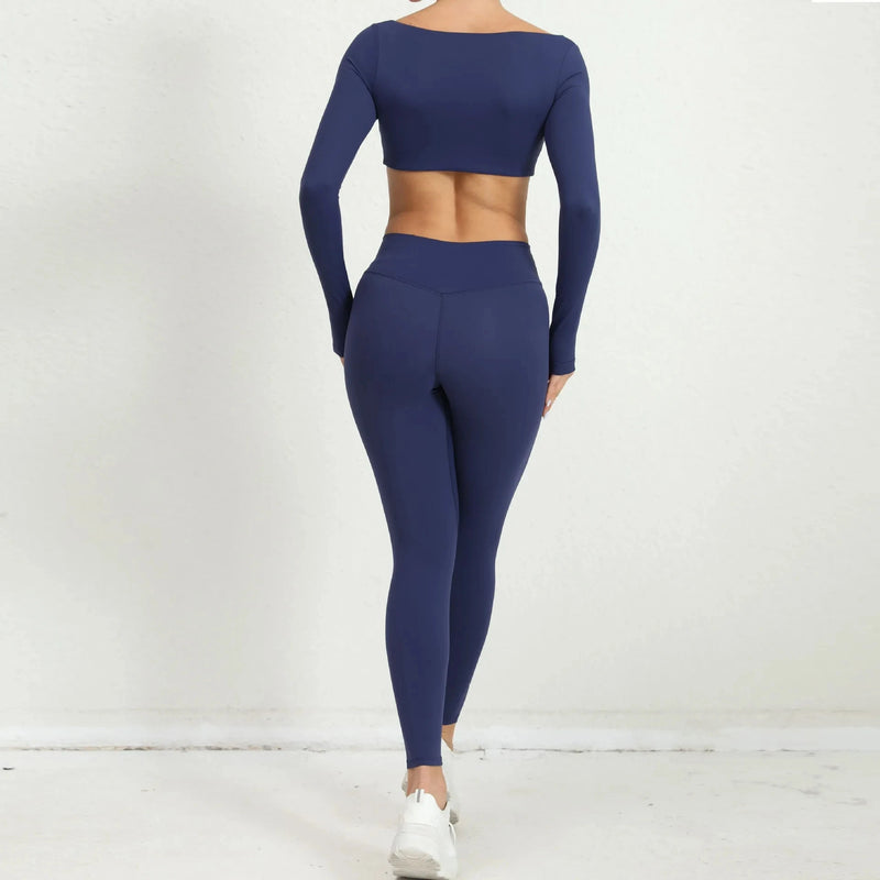 Seamless Long Sleeve Workout Set