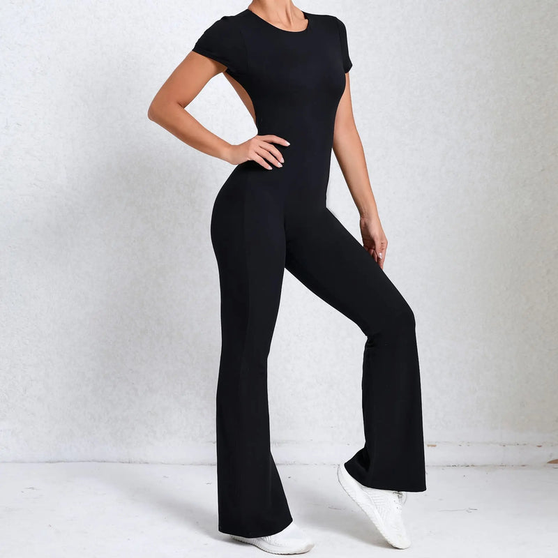 Flared Workout Jumpsuit