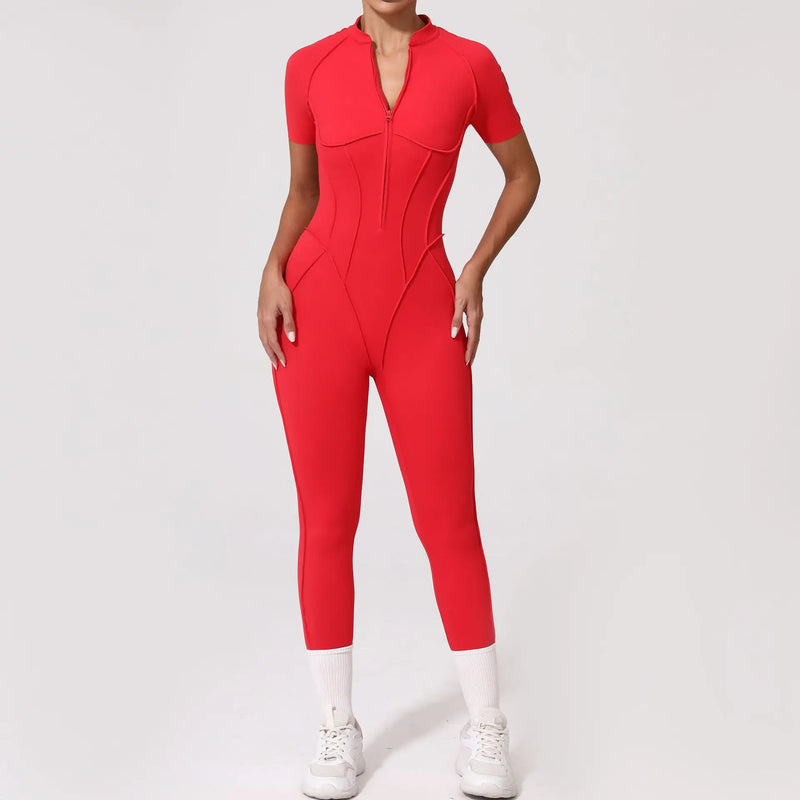 Sleek Zip-Front Jumpsuit