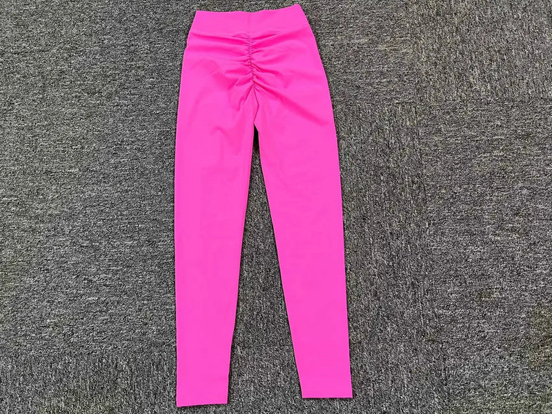 Open Back Long Sleeve & Ruched Leggings Set