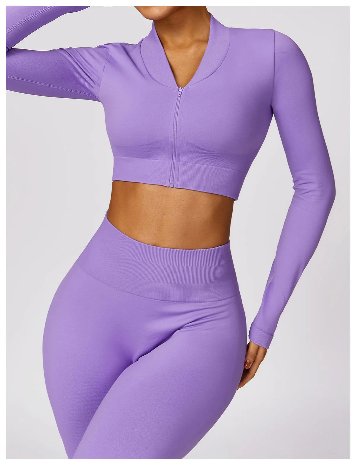 Ribbed Waist Flared Leggings