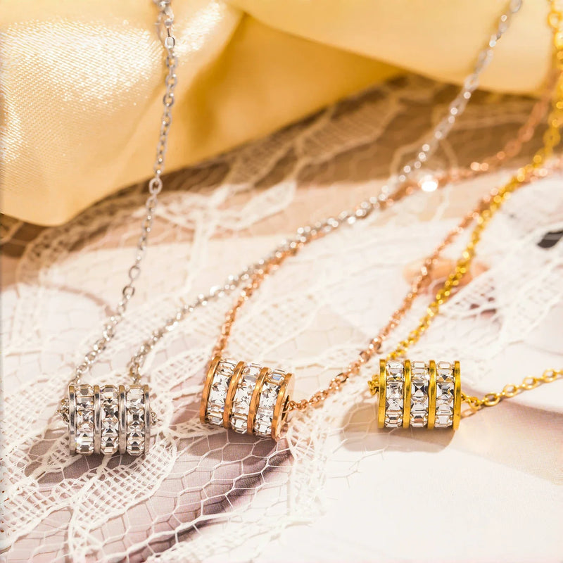 Cylinder Pendant Necklace