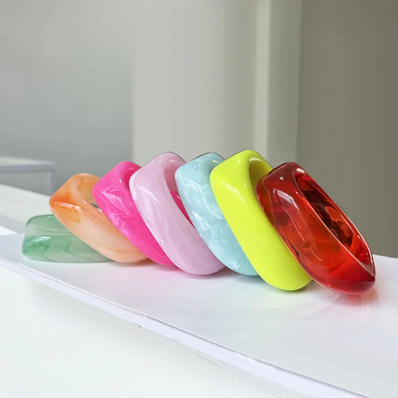 Chunky Resin Statement Bangle