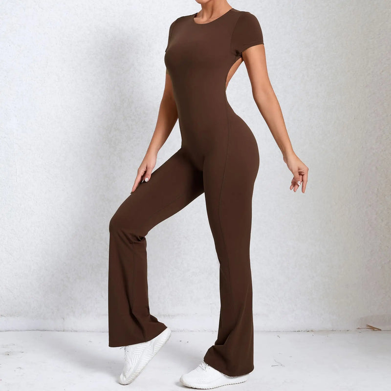 Flared Workout Jumpsuit