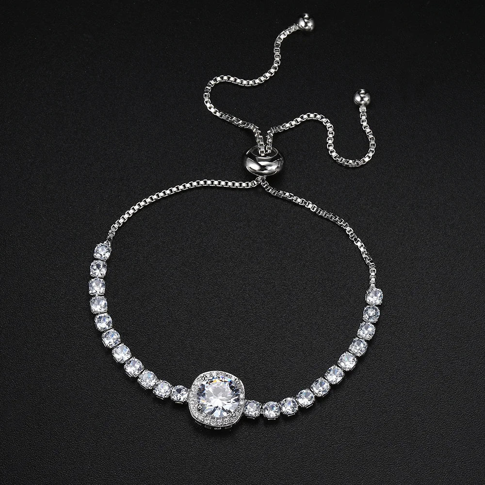 Elegant Crystal Tennis Bracelet