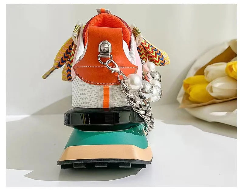 Multi-Color Statement Sneakers