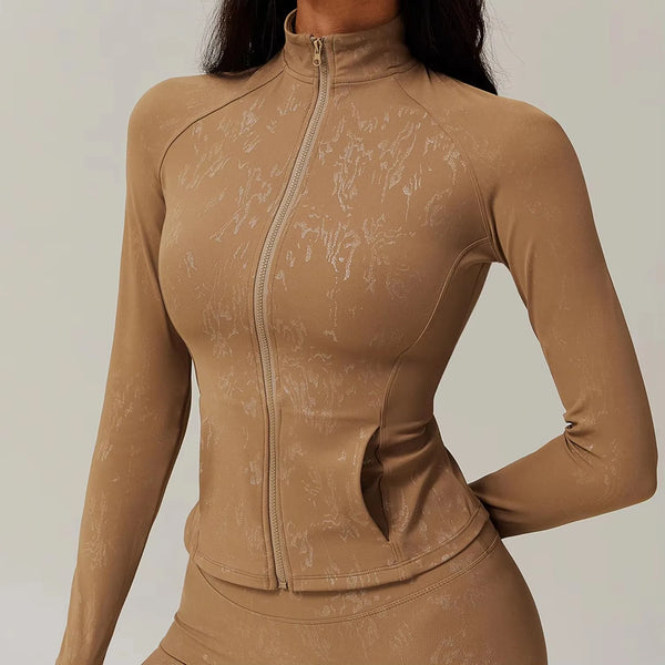 Activewear Zip-Up Jacket & Shorts Set