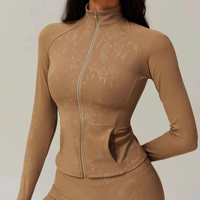 Activewear Zip-Up Jacket & Shorts Set