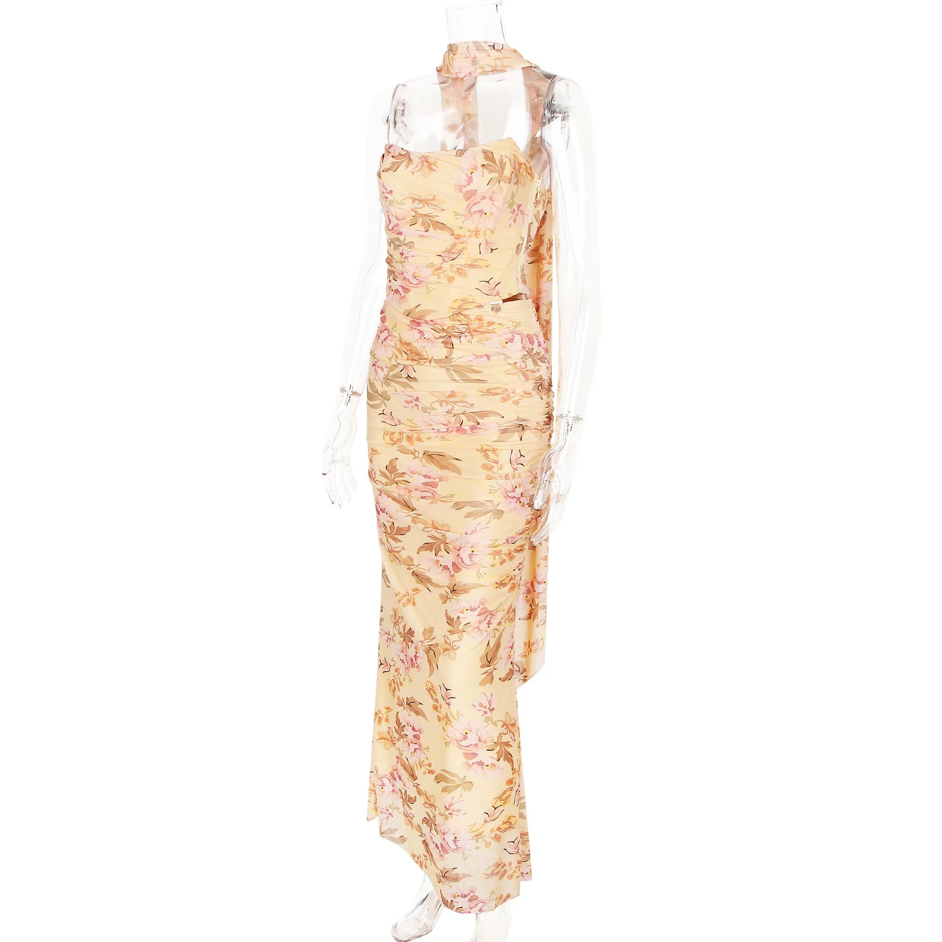 Strapless Bodycon Maxi Dress