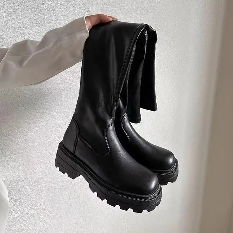 Platform Over-the-Knee Boots