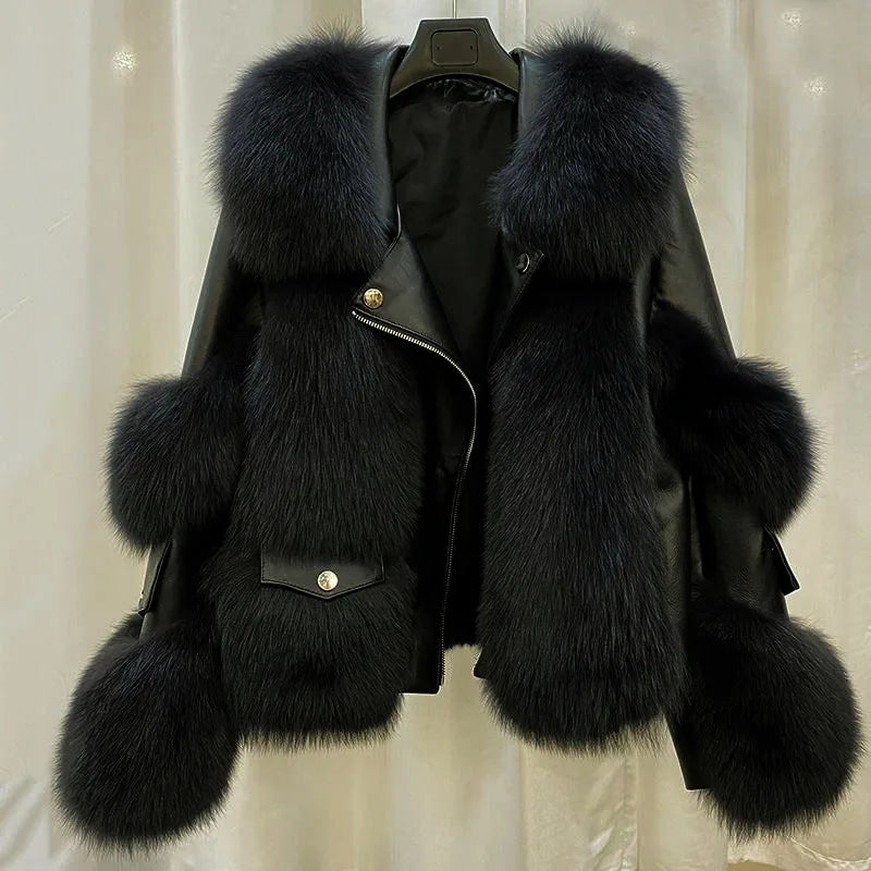 Luxe Flare Fur Jacket