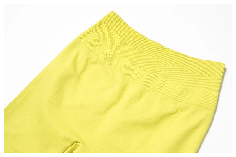 Ribbed Waist Flared Leggings