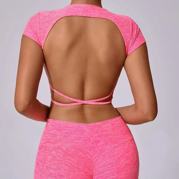 Open Back Crop Top